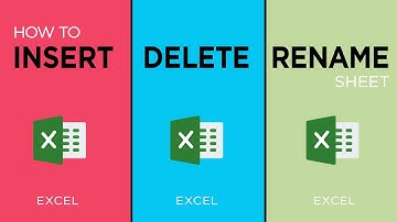 How to Insert, Delete And Rename Sheet In Excel