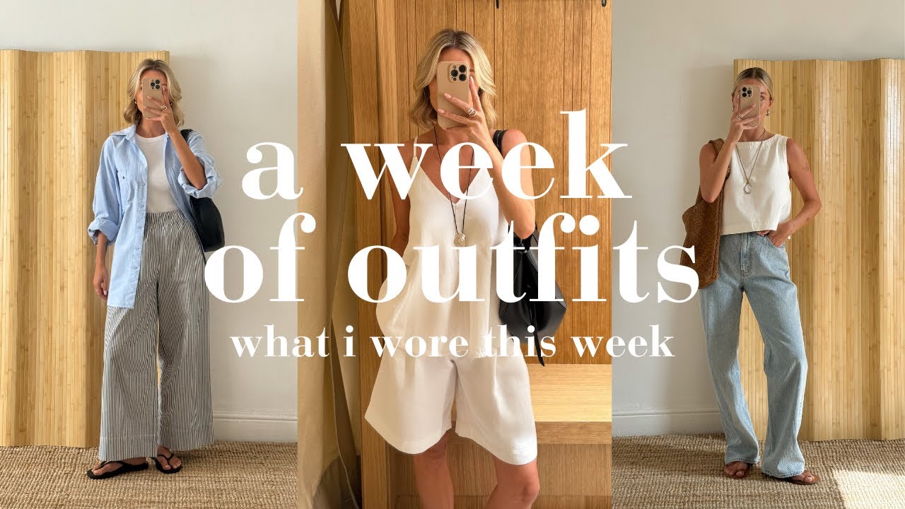 A WEEK OF OUTFITS | 7 looks I wore this week, perfume chat & more - YouTube