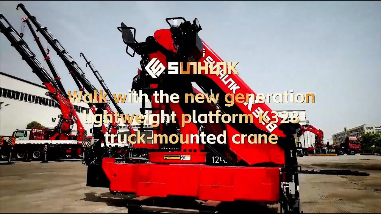 Walk with the new generation lightweight platform K328 truck-mounted crane!