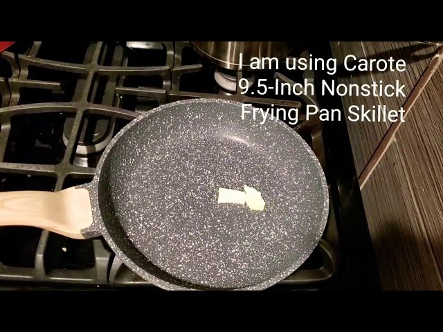  CAROTE 9.5 Inch Nonstick Deep Frying Pan Skillet, 3