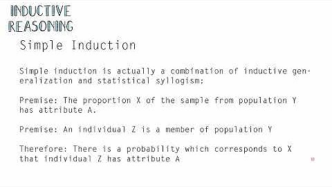 Forms of Inductive Reasoning Part III