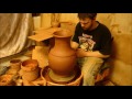 Как сделать напольный вазон на гончарном круге. How to make outdoor vase on a pottery wheel.