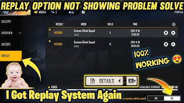 FREE FIRE REPLAY OPTION NOT SHOWING / PROBLEM SOLVED #FF #ankushff