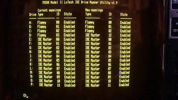 TRS-80 Model II LoTech IDE driver for Lifeboat CP/M, demo
