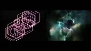 John Whitney's Martrix III Autoencoded Through Blade Runner - side by side comparison