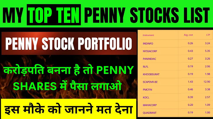 PENNY STOCK PORTFOLIO  MY TOP TEN PENNY STOCKS LIS...