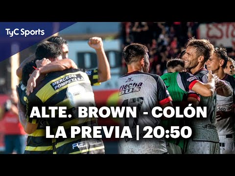 ¡ALMIRANTE BROWN - COLÓN EN VIVO! LA PREVIA DE UN GRAN CHOQUE EN LA PRIMERA NACIONAL