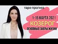 КОЗЕРОГ ТАРО ПРОГНОЗ 1 ~ 15 МАРТА 2021. Основные сферы