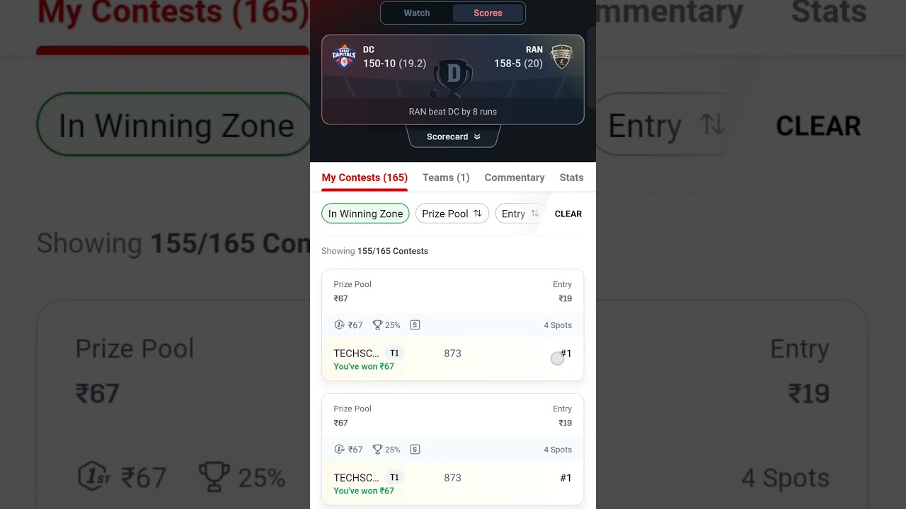 DC vs RAN Dream11 Mini GL + GL Team | Final Team After Toss 