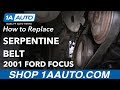 How to Replace Serpentine Belt 00-04 Ford Focus