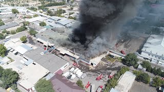 Пожар на заводе "ВИЗИТ" #ШЫМКЕНТ  2 Август 2020
