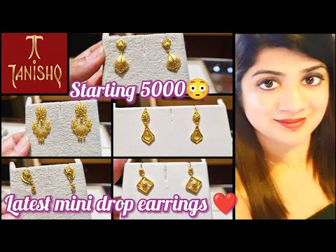 light weight gold earrings for daily wear//1 gm gold earrings 🔥/#tanishq # gold #tanishqjewellery - YouTube