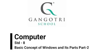 Std-8 | Computer | Chapter-2 | Basic Concept of Windows and Its Part | Part-2
