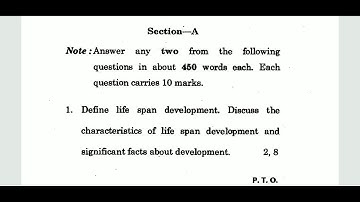 IGNOU BPC-002 DEVELOPMENT PSYCHOLOGY, B.A PSYCHOLOGY, QUESTION PAPER, JUNE 2020