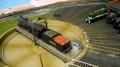 Model Railroad Turntable Operations.