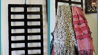 15 ideas organizar fulares y bufandas en casa
