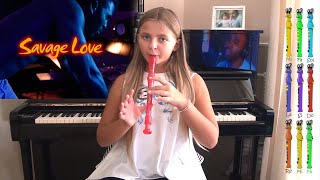 Video thumbnail of "Savage love - Flauta dulce, Flauto Dolce, Flute, Recorder song."