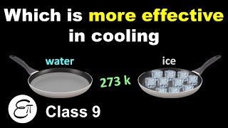 Why is ice at 273 k more effective in cooling than water at the same temperature ?? Class 9 in HINDI screenshot 5