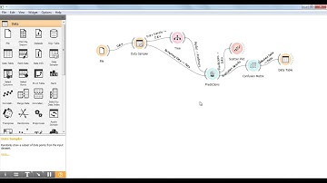 How to make predictions using machine learning classification model in orange tool