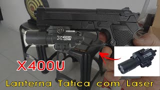 Unboxing Lanterna Tática Com Laser X400 Ultra Surefire Trilho 2022Mm Toy X300 X400U Mercado Livre