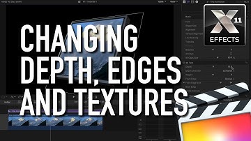 Changing Depth, Edges and Textures of Video Walls in Final Cut Pro X FCPX