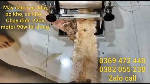 Máy Cán Khô Mực Khô Bò, Cán Khô Cá Đuối Chạy Điện 90w Sử Dụng Cho Nhà Hàng, Quán Nhậu...