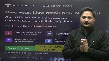RESOLVE 23% OFF ON YOUR SUBSCRIPTION | GATE 2023 | DUSHYANT SIR #gate2023 #civilengineering