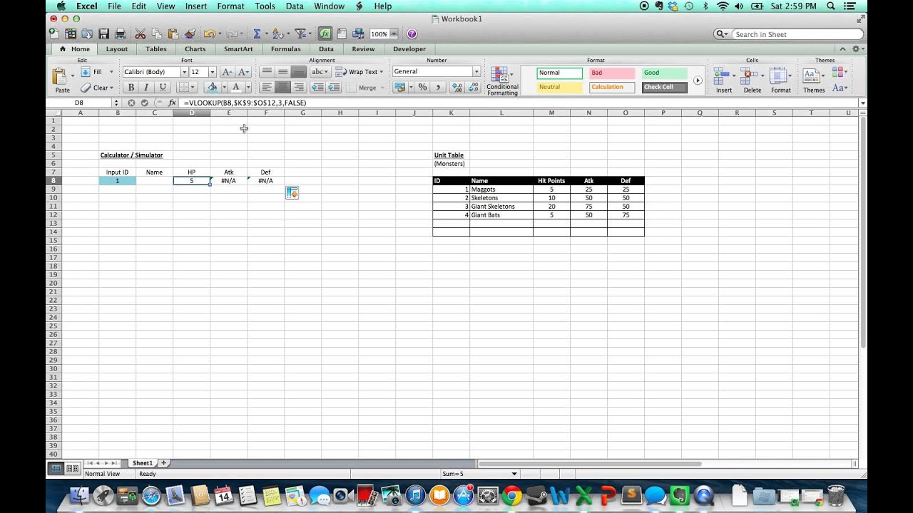 The Game Mechanic - MS Excel VLOOKUPs De-mystified and Strategy Game ...
