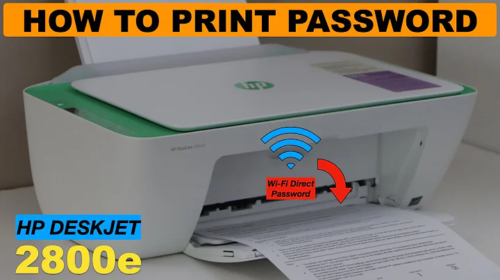 How To Find Password Of The HP DeskJet 2800e Series All-in-one Printer ?