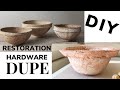 RESTORATION HARDWARE DUPE DIY+ PAPER MACHE BOWL RECIPE