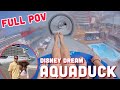 AquaDuck HD POV - Disney Dream Water Slide - Disney Cruise Line