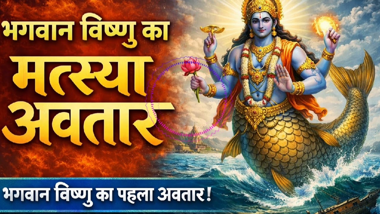 Matsya avtar story भगवान विष्णु का पहला अवतार मत्स्य अवतार की कहानी 