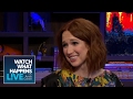 Ellie Kemper Grills Andy About St. Louis, Jon Hamm, Imo's Pizza | Plead the Fifth | WWHL