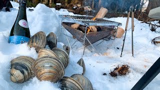 Winter Snow Camp!!Japan Seafood Barbecue!!