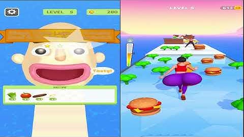 Twerk Race 3D Vs Sandwich Runner Android iOS Mobile Gameplay Walkthrough