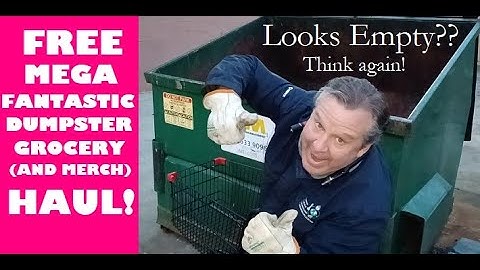 Mega FANTASTIC Grocery Dumpster Diving Haul PLUS a Special Merchandise Demonstration!!