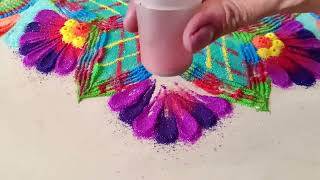 2 Simple Rangoli | Diwali Rangoli Designs | Navratri Rangoli Designs | Easy Rangoli Muggulu