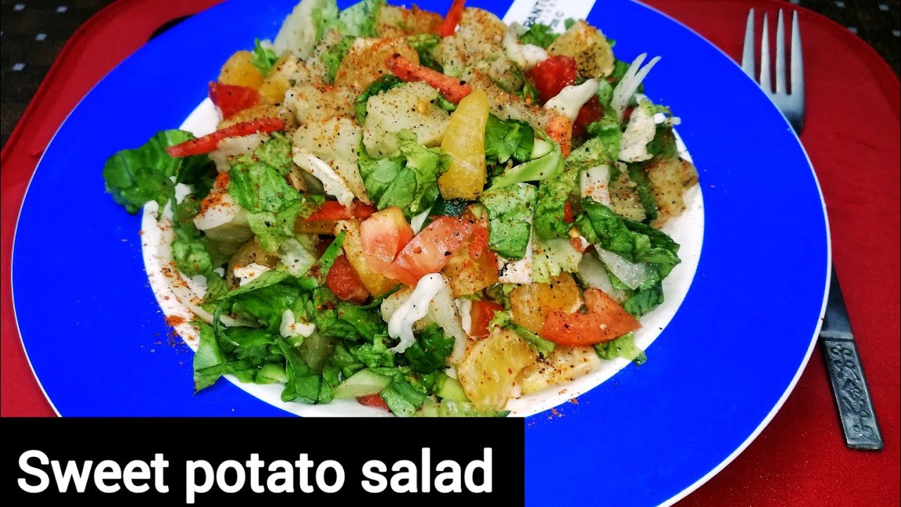 juicy salad recipe sweet potato salad Homemade salad recipe ZOYACUISINE YouTube