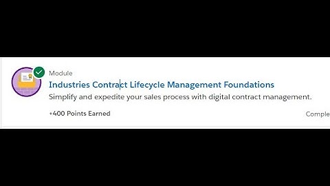 Industries Contract Lifecycle Management Foundations  Trailhead Quiz answers #60 #28_02_2023