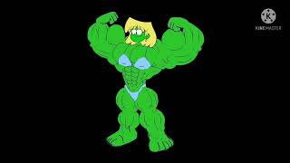 Lori Loud She Hulk Transformation