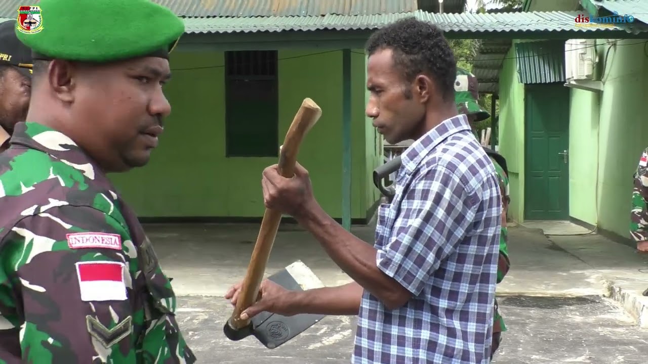 Upacara Pembukaan TMMD ke-127 di Mappi Digelar di Halaman Kodim 104 Mappi.