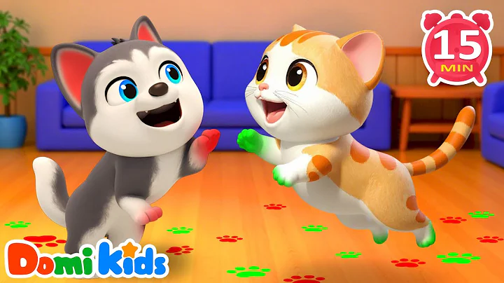 Whose Colorful Footprints Are These? 🌈| Fun Animals Songs & Nursery Rhymes | Animal Party