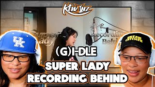 TWINS REACT TO (G)I-DLE | (여자)아이들) - 'Super Lady' Recording Behind | #여자아이들 #GIDLE #Two #kpop