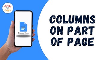 Google Docs columns on part of page