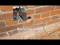 HOW TO: replace a brick in a wall (BROKEN BRICKS)