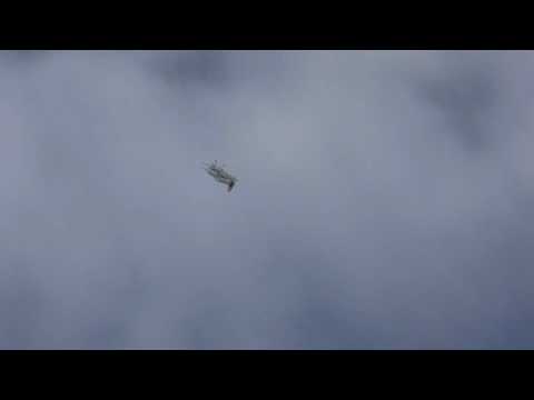 George Ryan flying his Yak in Carron