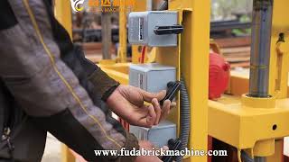 QT4-40 semi-automatic cement block forming machine brick making machine
