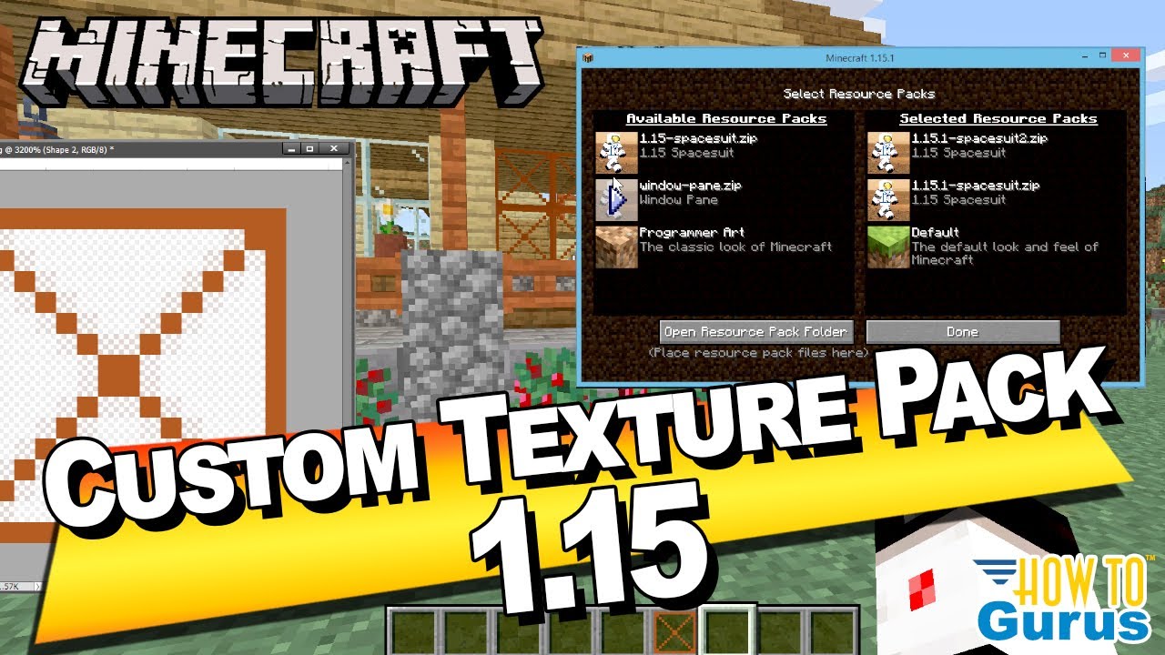 how to make a minecraft texture pack from scratch