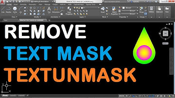 How to Remove Text Mask in AutoCAD