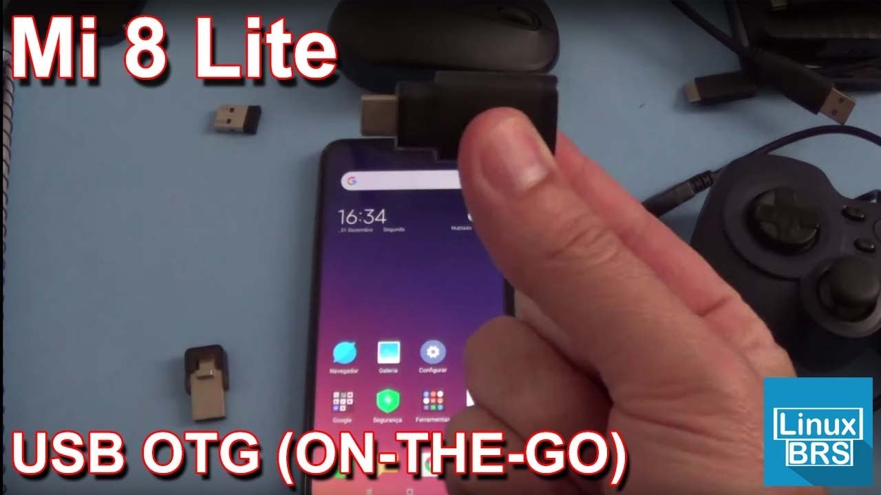 🔘 Xiaomi Mi 8 Lite - USB OTG (ON-THE-GO) - Português PT-BR - YouTube